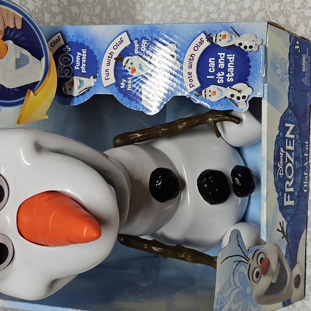New 2015 Disney Frozen Olaf-A-Lot 13" Talking Figure - Picture 3 of 9